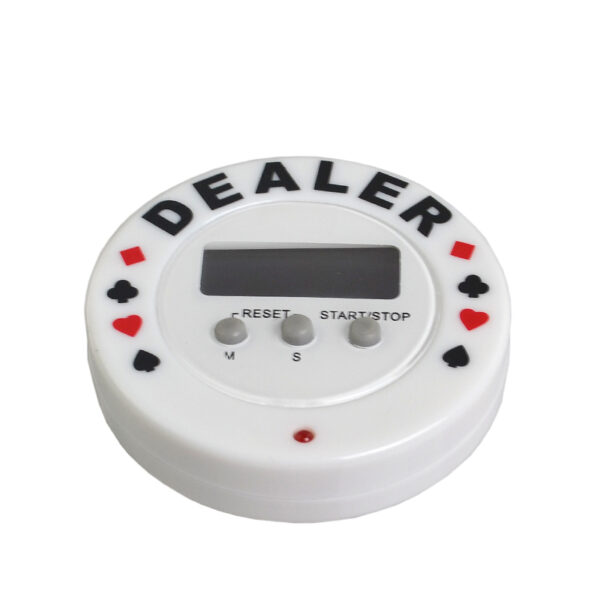 טיימר דיגיטלי מקצועי לפוקר – Pro Digital Dealer & Timer, מבט אלכסוני