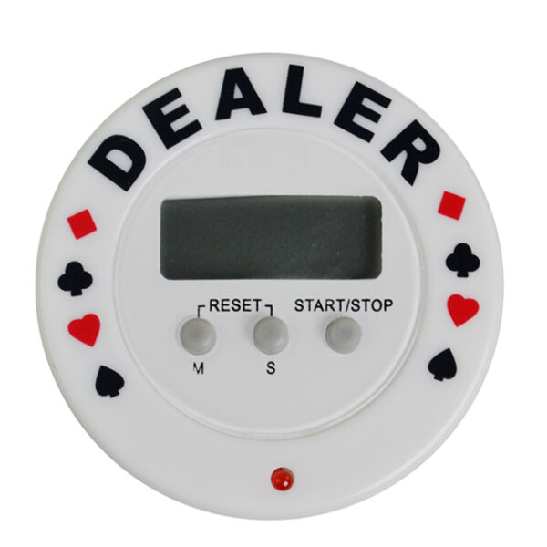 טיימר דיגיטלי מקצועי לפוקר – Pro Digital Dealer & Timer, מבט חזית